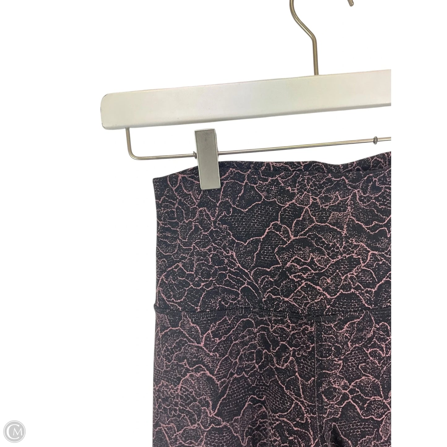 Athletic Leggings By Lululemon In Black & Pink, Size: 4