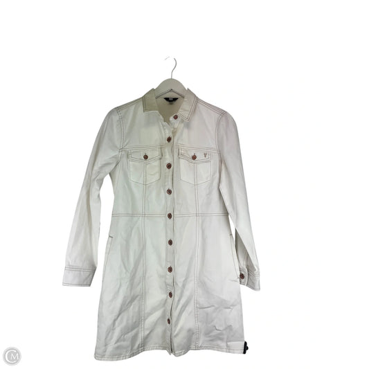 Dress Designer By Frye In White Denim, Size: M