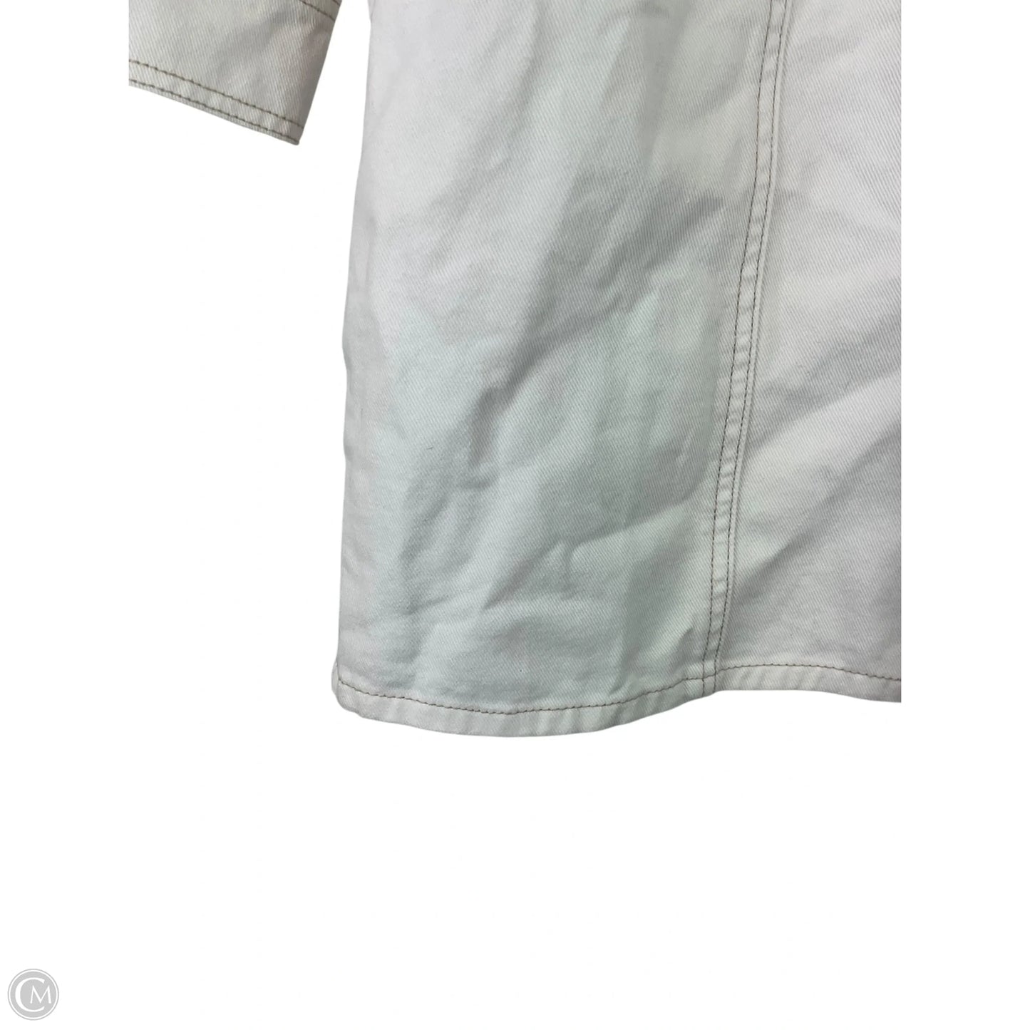 Dress Designer By Frye In White Denim, Size: M