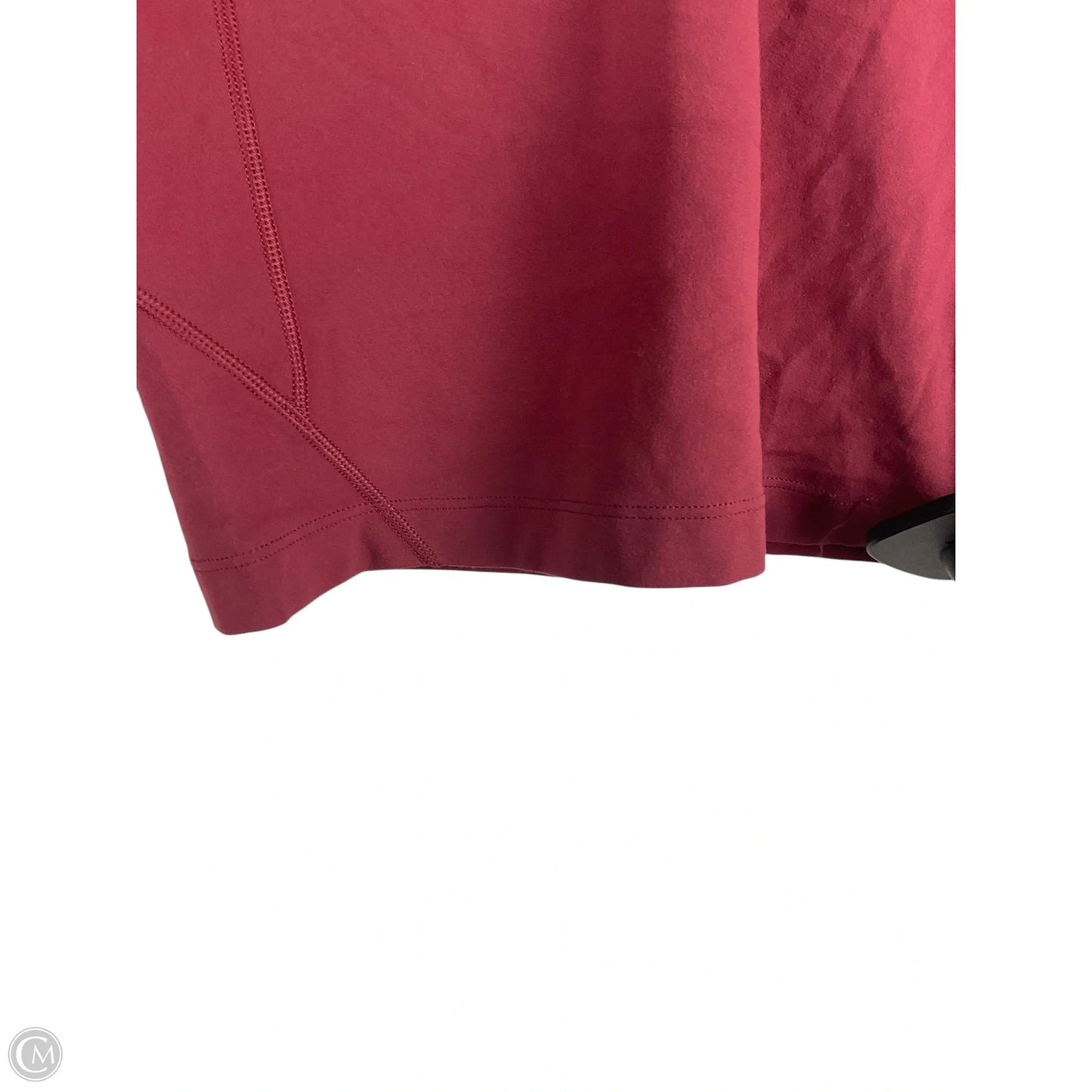 Athletic Top Long Sleeve Collar By Lululemon In Red, Size: 6