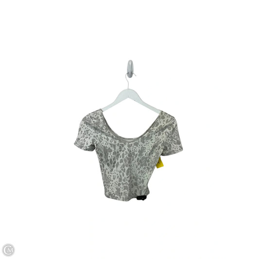 Athletic Top Short Sleeve By Lululemon In Animal Print, Size: S