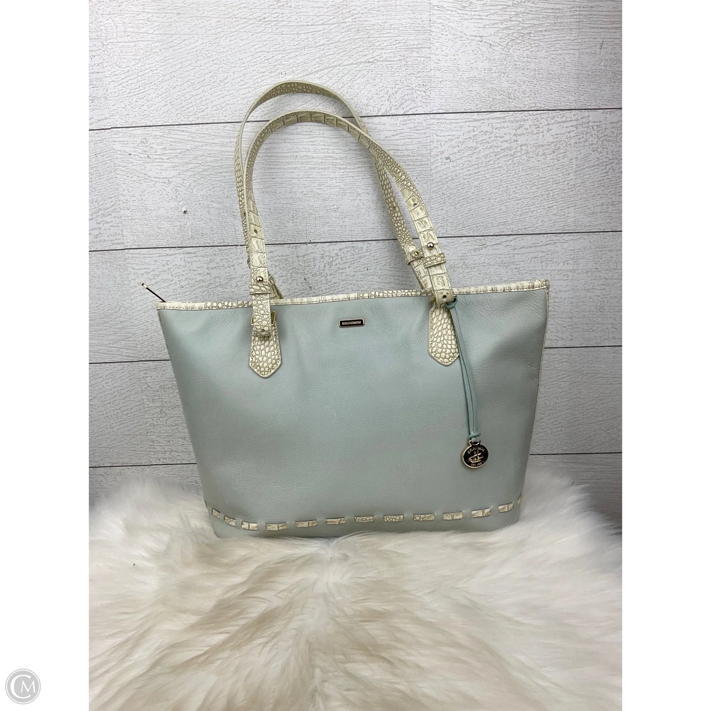 Handbag Designer By Brahmin, Size: Large