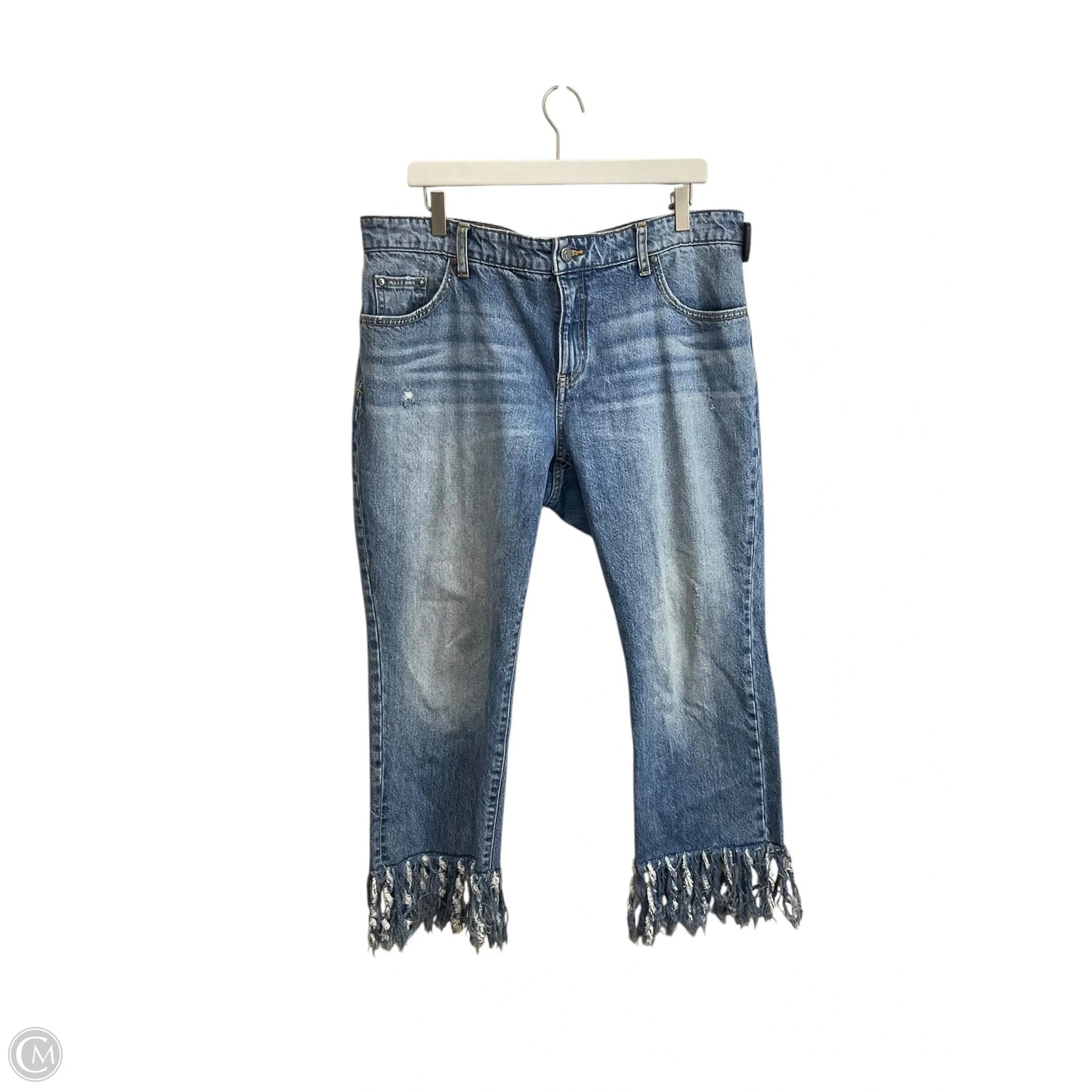 Jeans Straight By Pilcro In Blue Denim, Size: 12