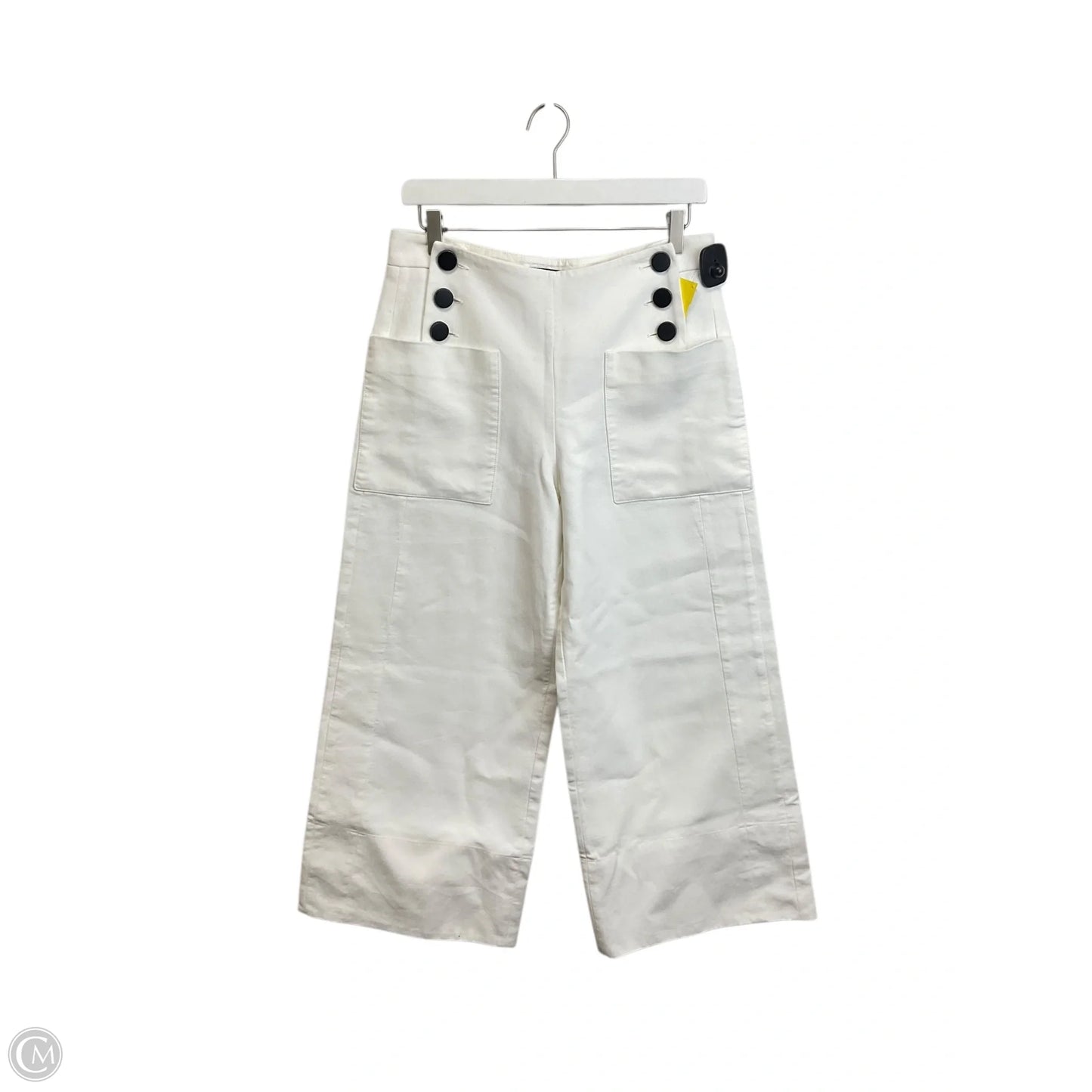 Pants Wide Leg By Cmc In White, Size: M