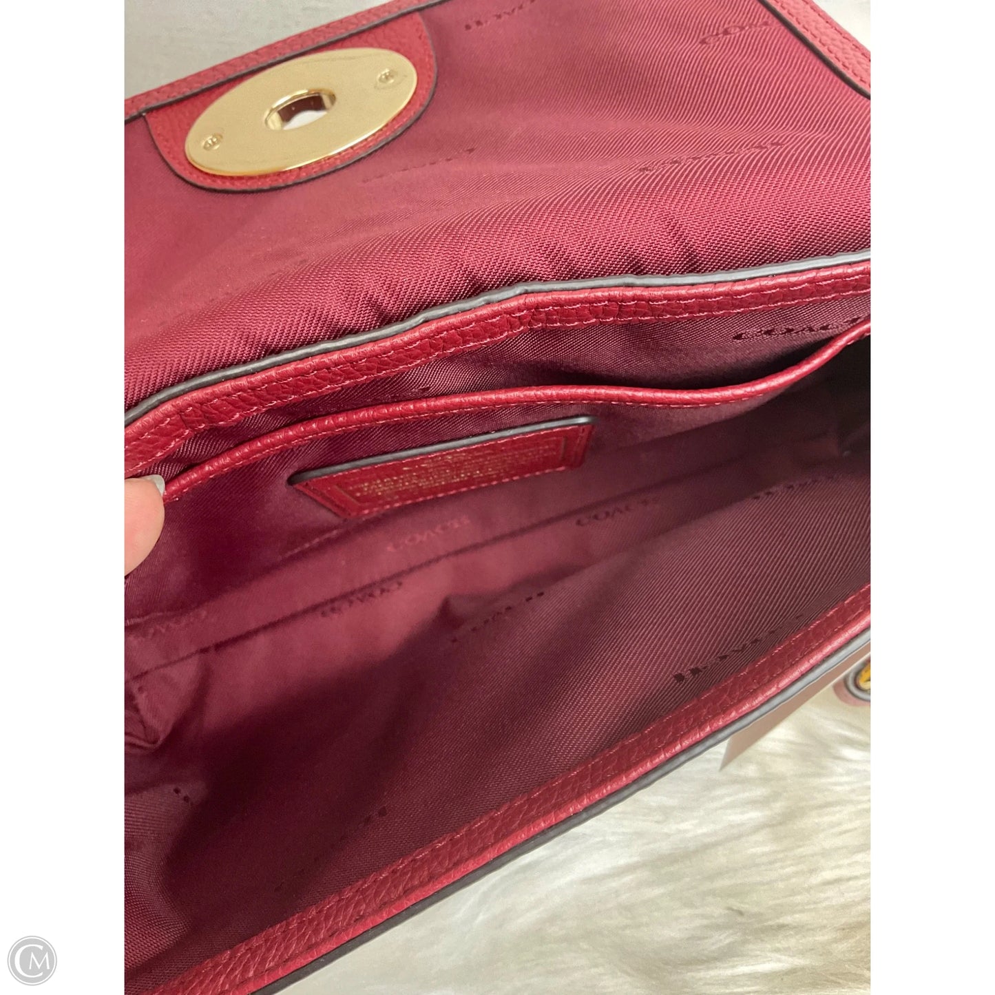 Crossbody Designer By Coach, Size: Small