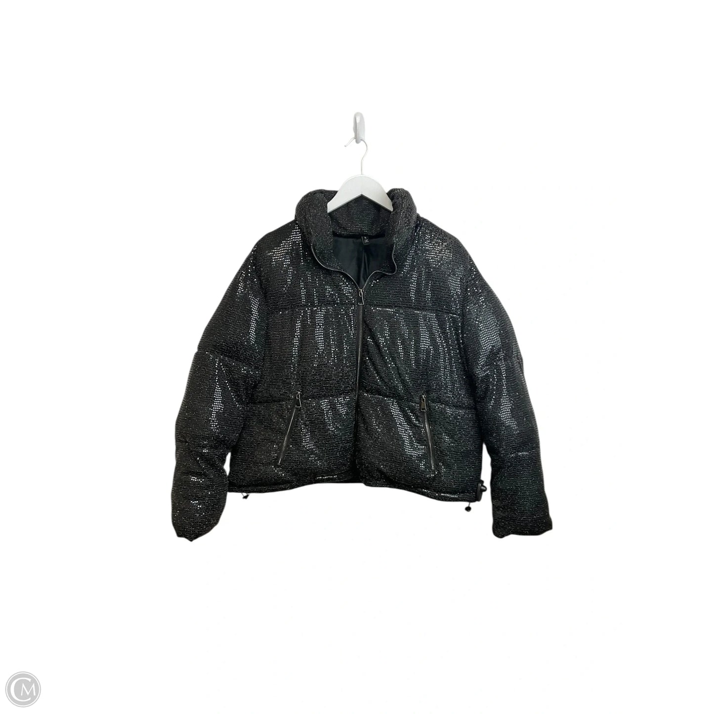Coat Puffer & Quilted By Baccini In Black, Size: L