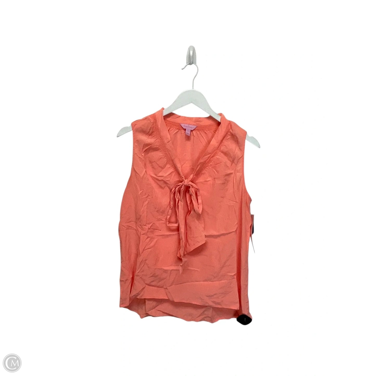 Top Sleeveless Designer By Lilly Pulitzer In Coral, Size: L