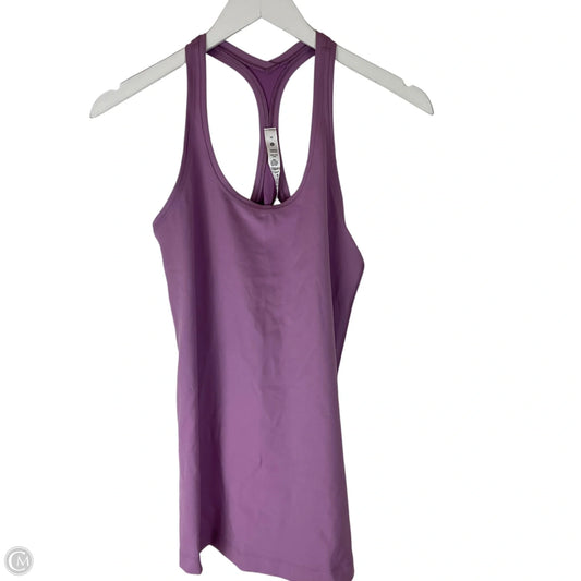 Athletic Tank Top By Lululemon In Purple, Size: 10