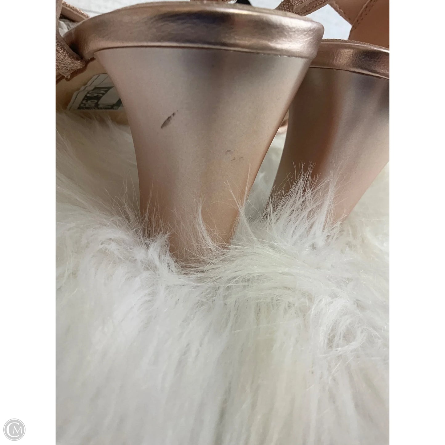 Shoes Heels Block By Dream Pairs In Rose Gold, Size: 7