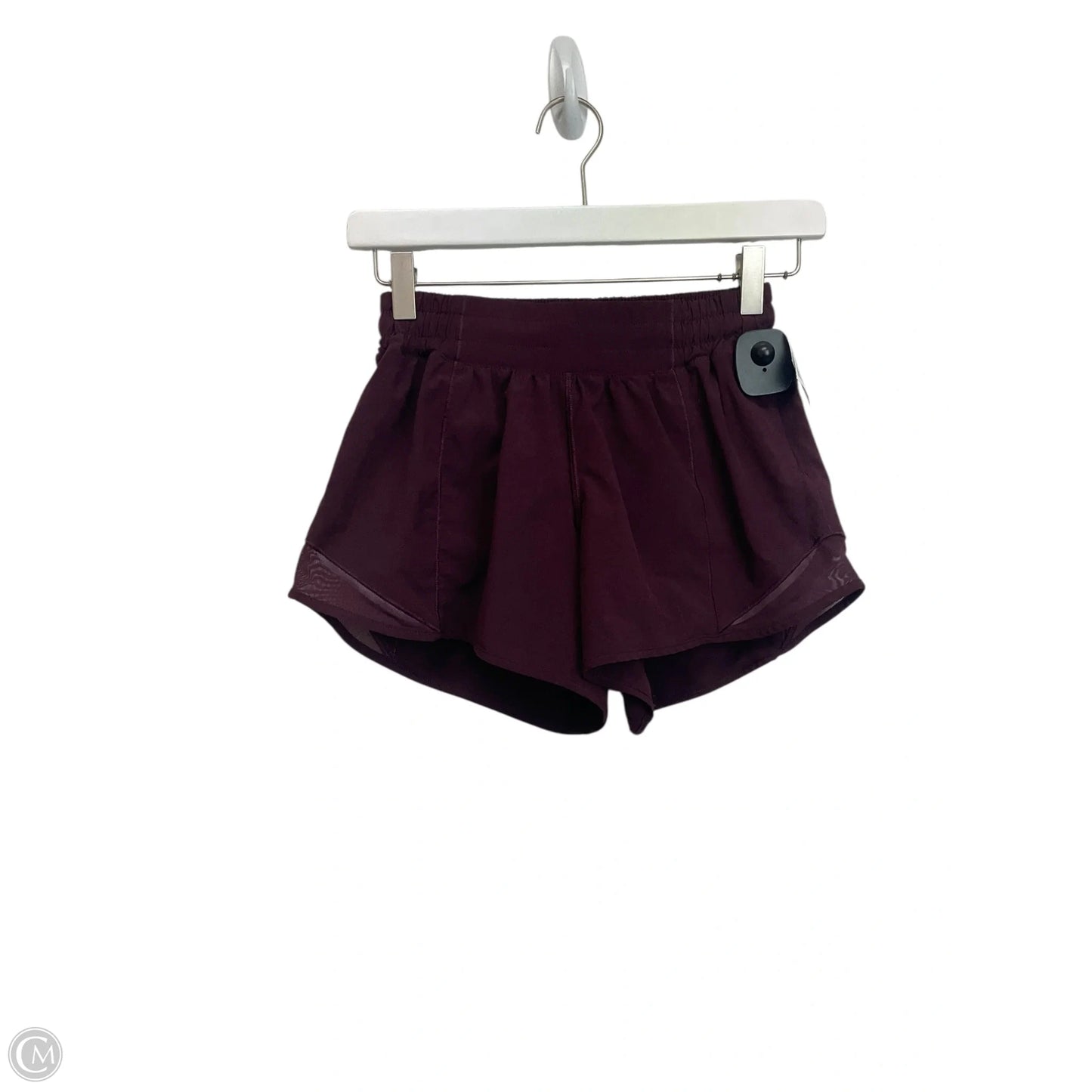 Athletic Shorts By Lululemon In Maroon, Size: 4