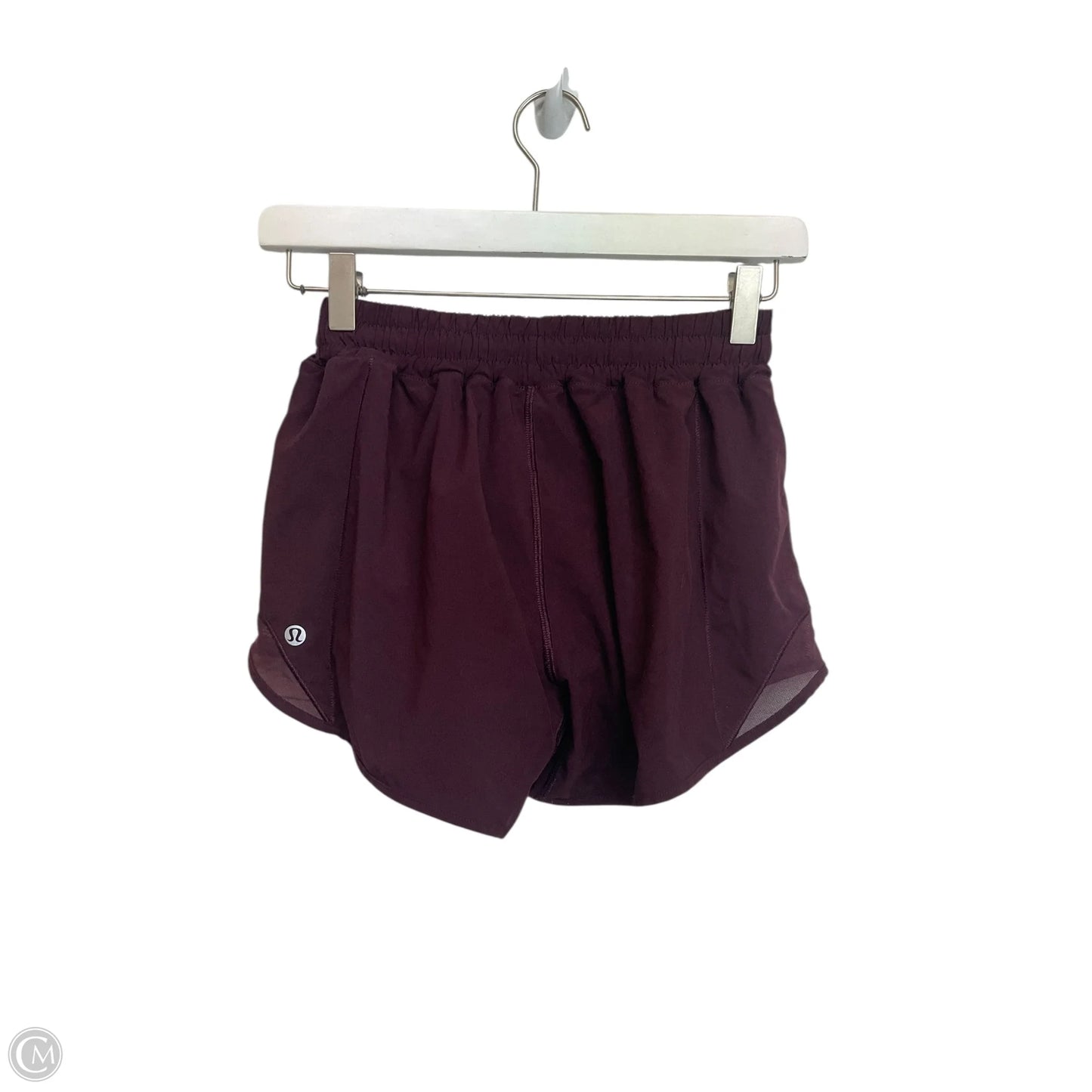 Athletic Shorts By Lululemon In Maroon, Size: 4