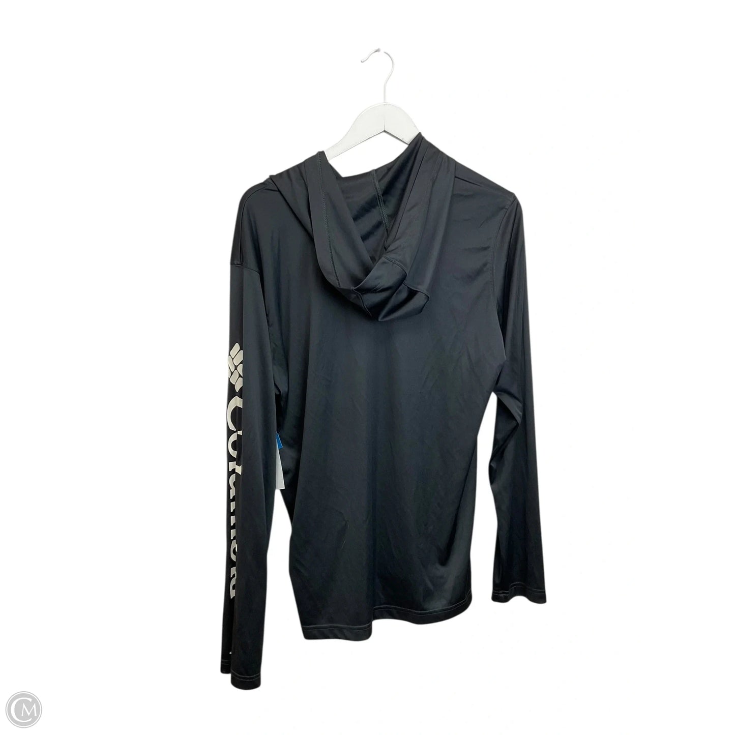 Athletic Top Long Sleeve Hoodie By Columbia In Black, Size: M