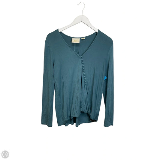 Top Long Sleeve By Maeve In Blue, Size: M