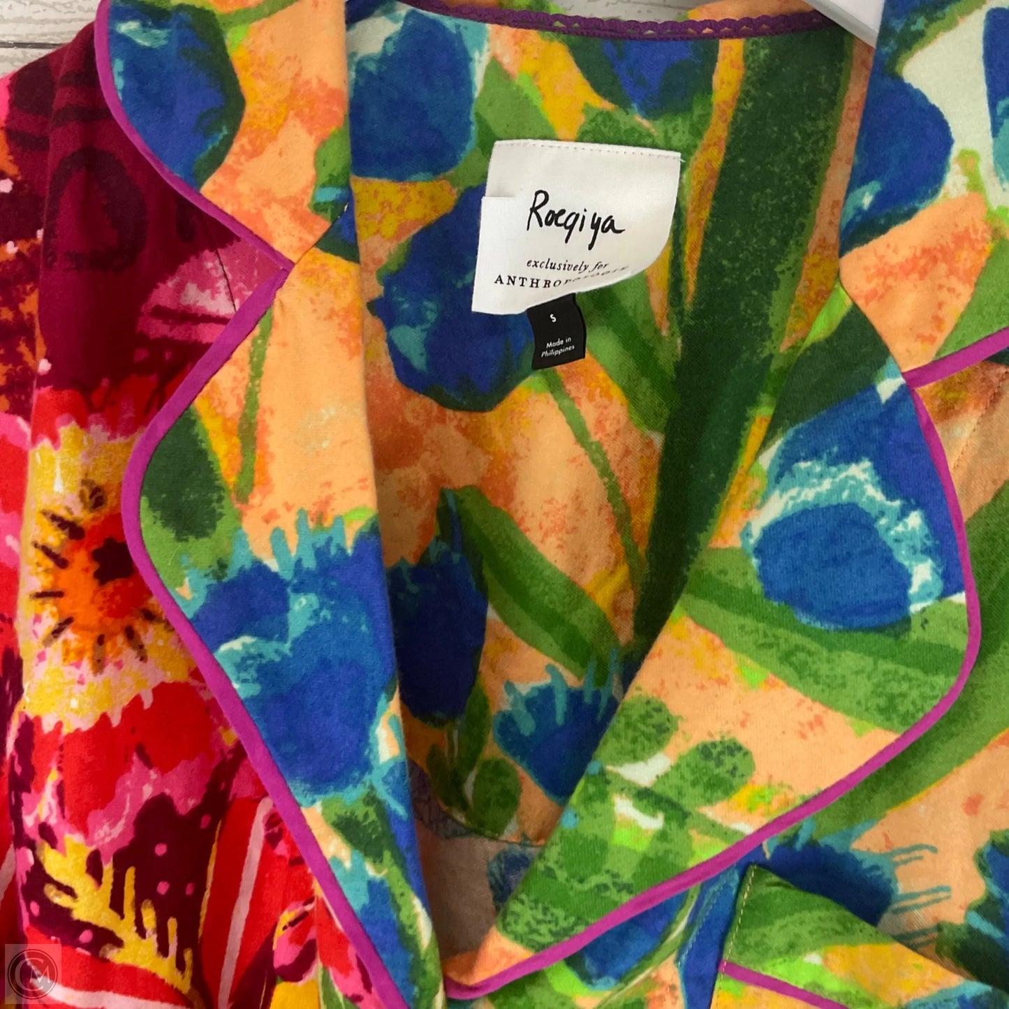 Top Long Sleeve By Anthropologie In Multi-colored, Size: S