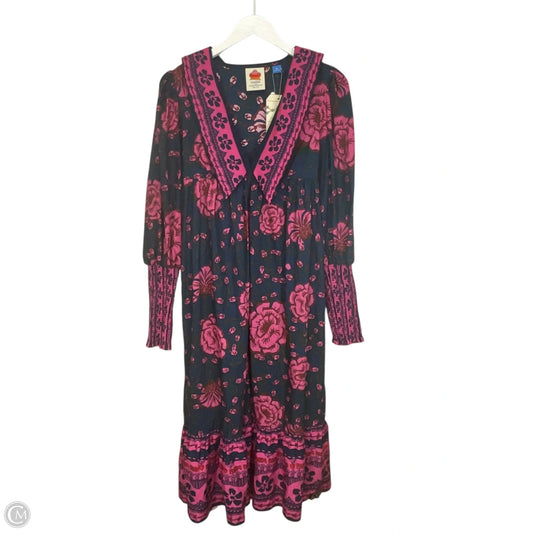 Dress Casual Maxi By Farm Rio In Blue & Pink, Size: Xs
