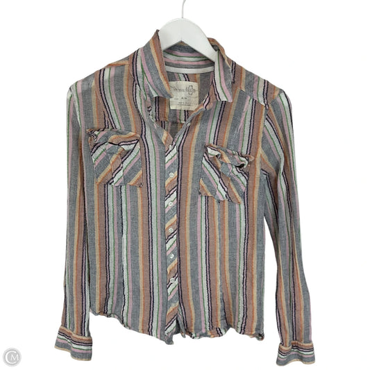 Top Long Sleeve By We The Free In Blue, Size: M