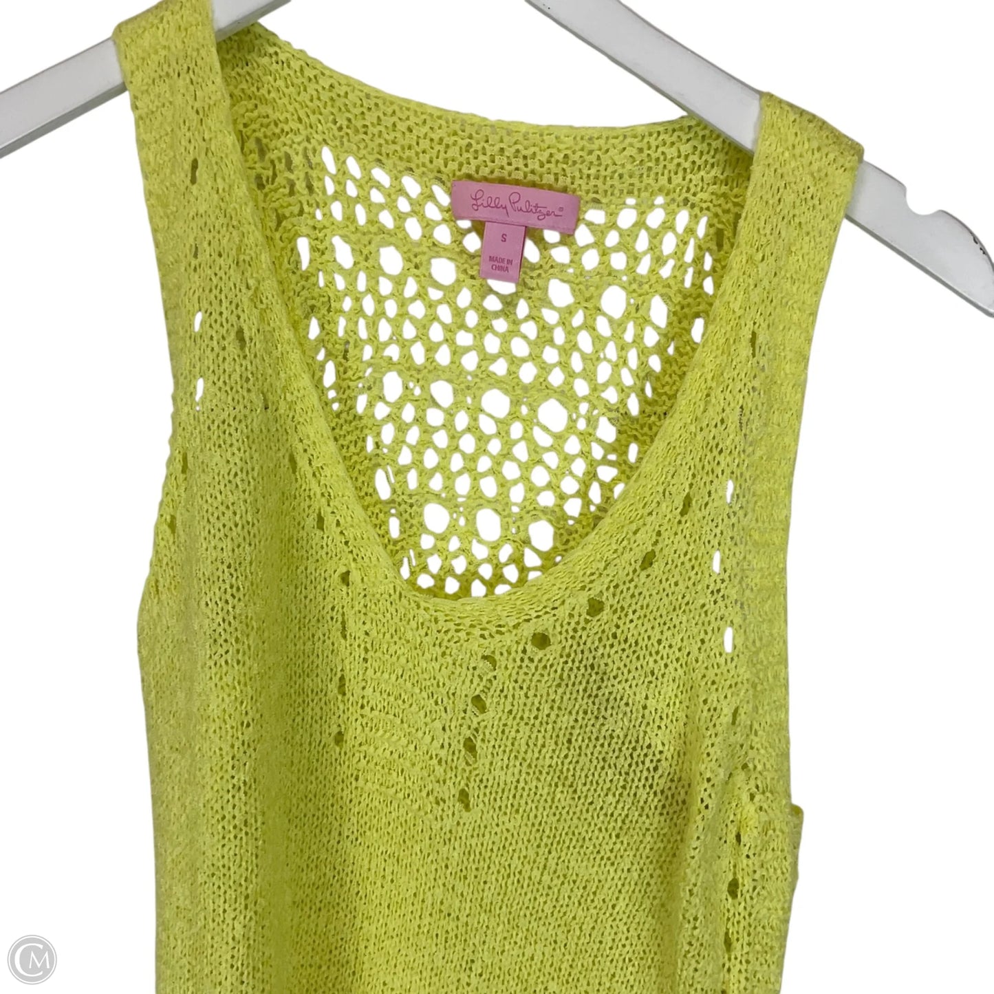 Top Sleeveless Designer By Lilly Pulitzer In Yellow, Size: S