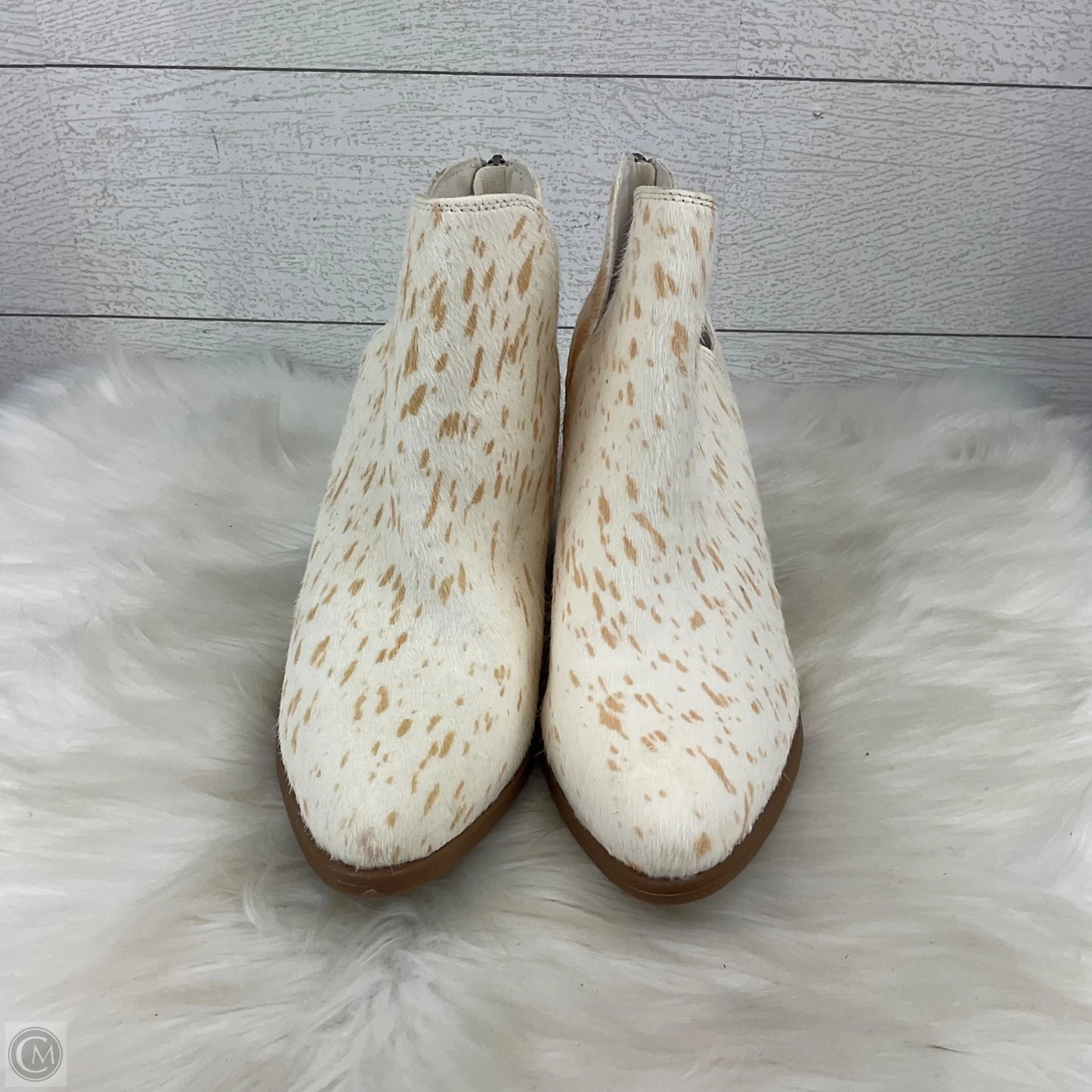 Boots Ankle Heels By Michael Shannon In Animal Print, Size: 8
