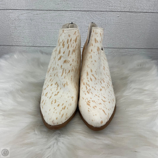 Boots Ankle Heels By Michael Shannon In Animal Print, Size: 8
