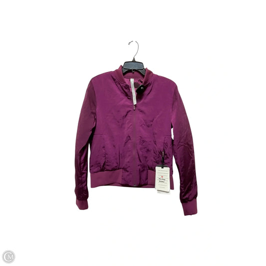 Athletic Jacket By Lululemon In Purple, Size: 8