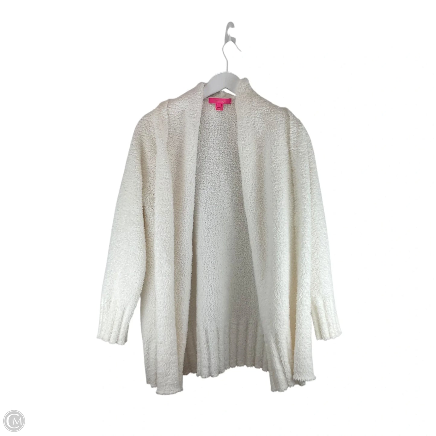 Sweater Cardigan Designer By Lilly Pulitzer In White, Size: L