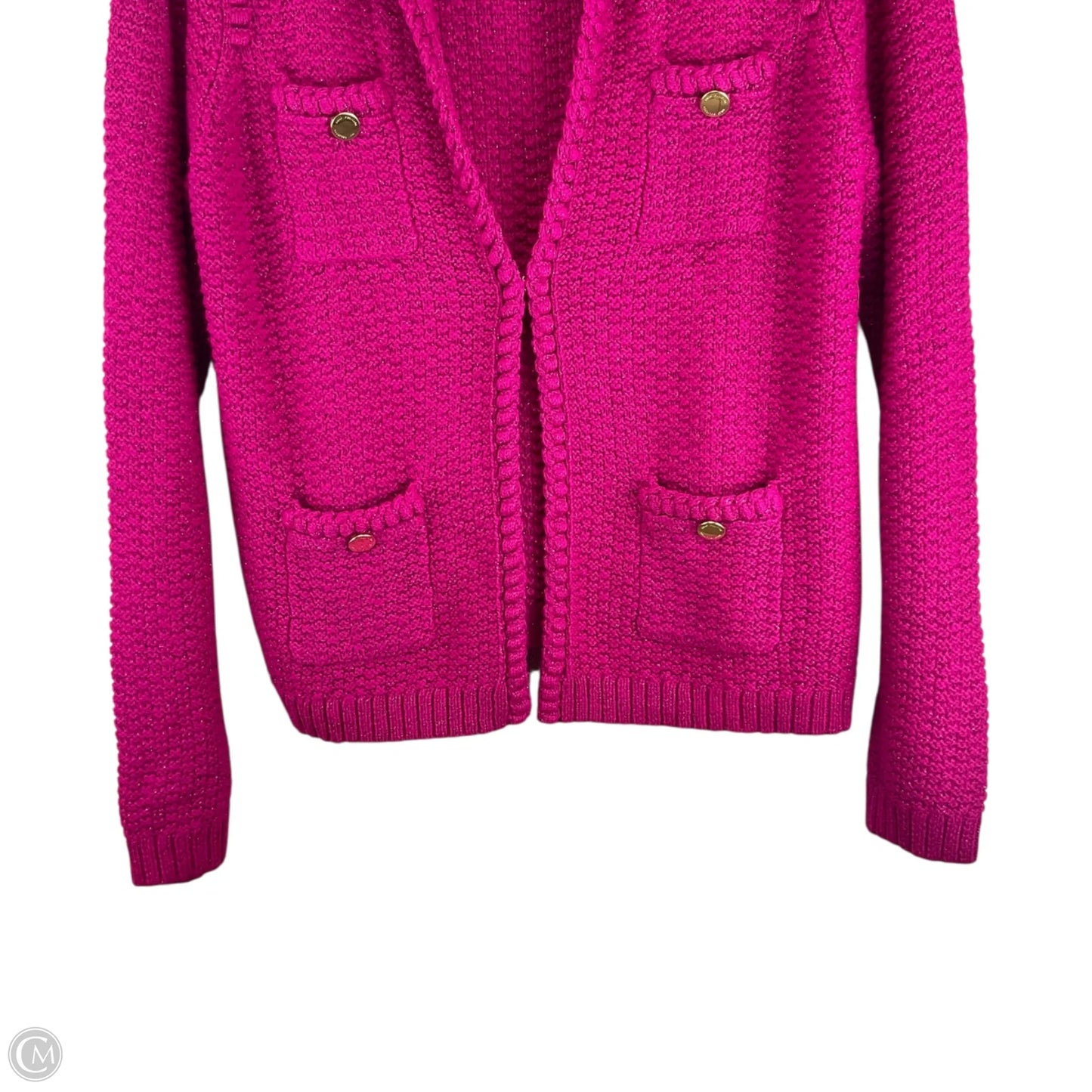 Sweater Cardigan Designer By Lilly Pulitzer In Pink, Size: L