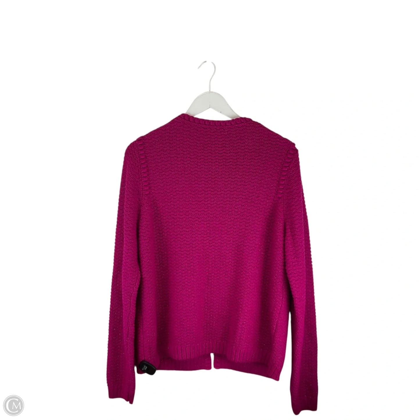 Sweater Cardigan Designer By Lilly Pulitzer In Pink, Size: L