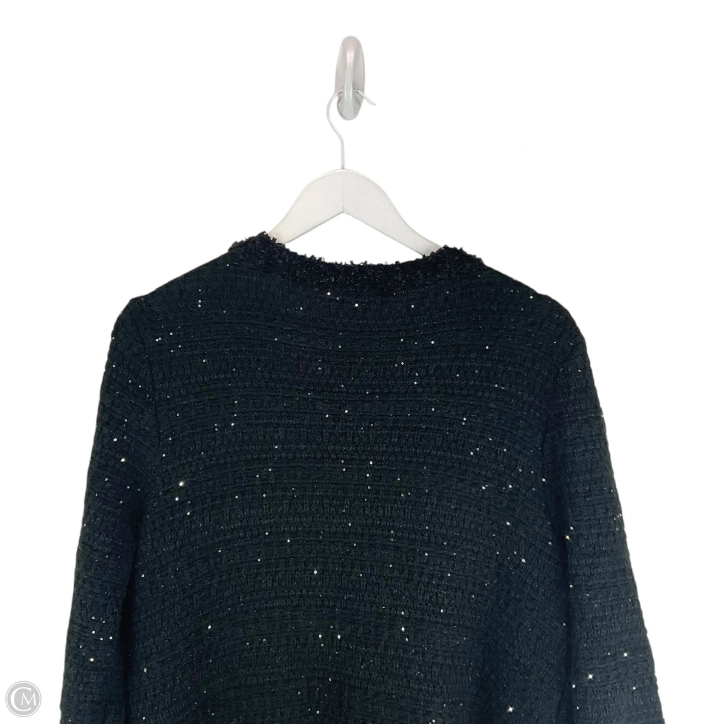 Sweater Cardigan Designer By Lilly Pulitzer In Black, Size: L