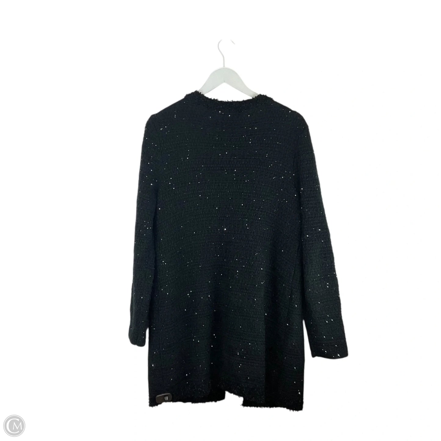 Sweater Cardigan Designer By Lilly Pulitzer In Black, Size: L