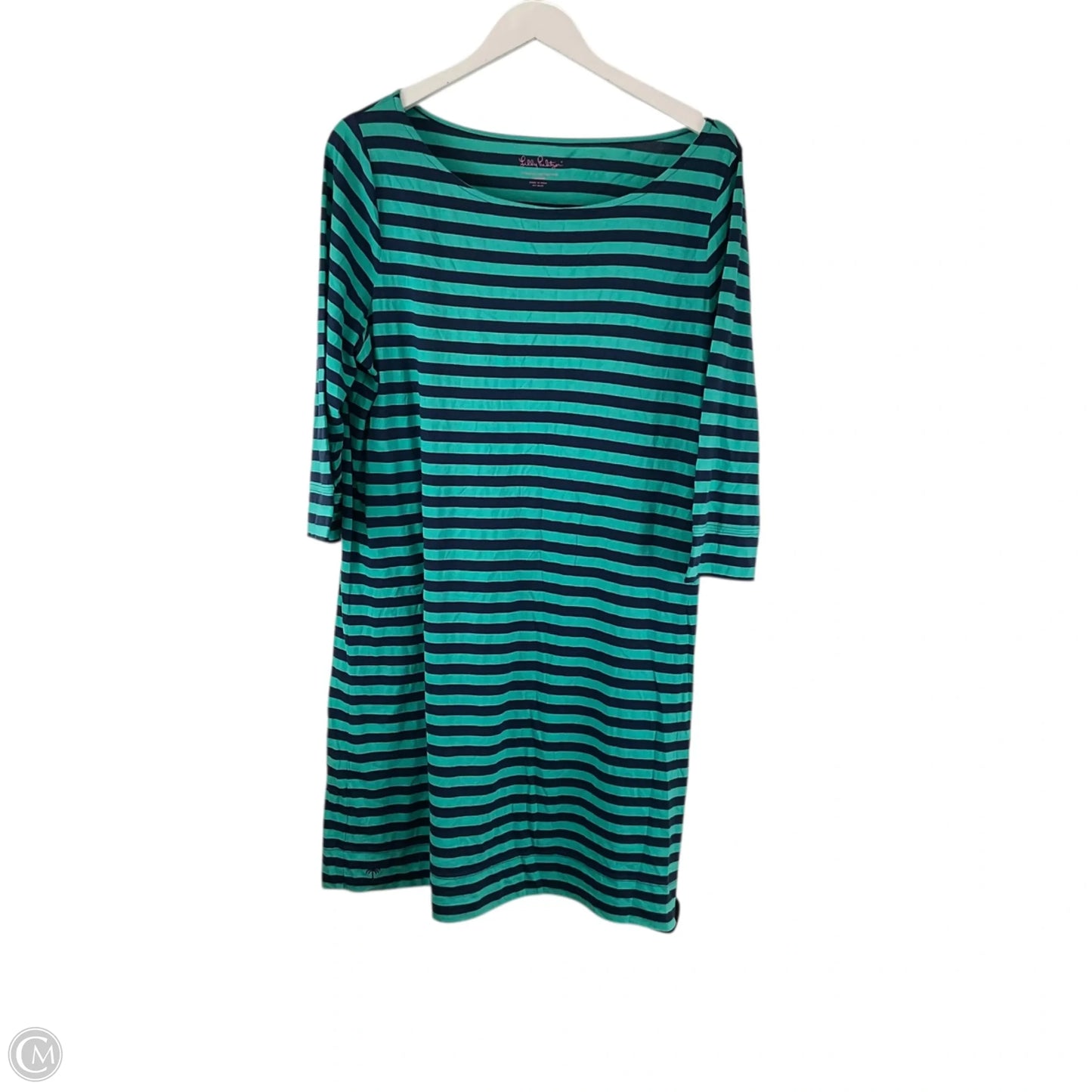 Dress Designer By Lilly Pulitzer In Blue & Green, Size: Xl