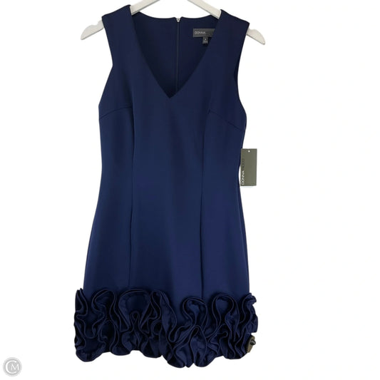 Dress Party Short By Donna Ricco In Blue, Size: 8