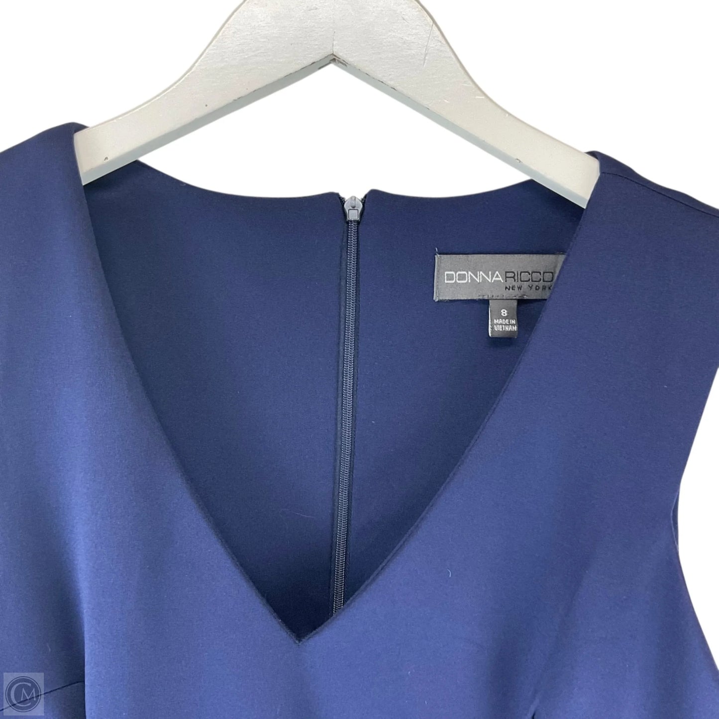 Dress Party Short By Donna Ricco In Blue, Size: 8