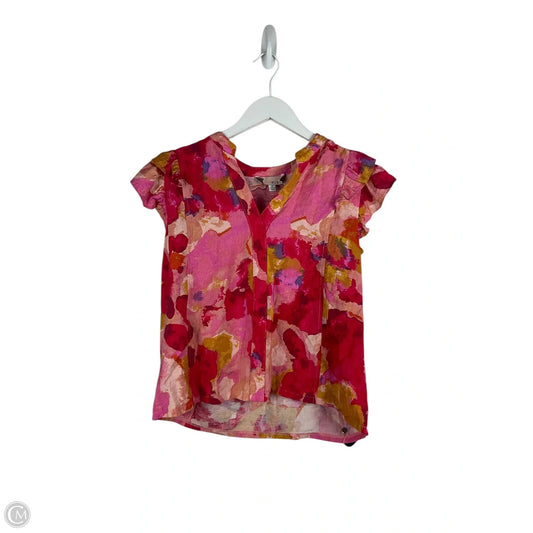 Top Short Sleeve By Pinch In Pink & Red, Size: M