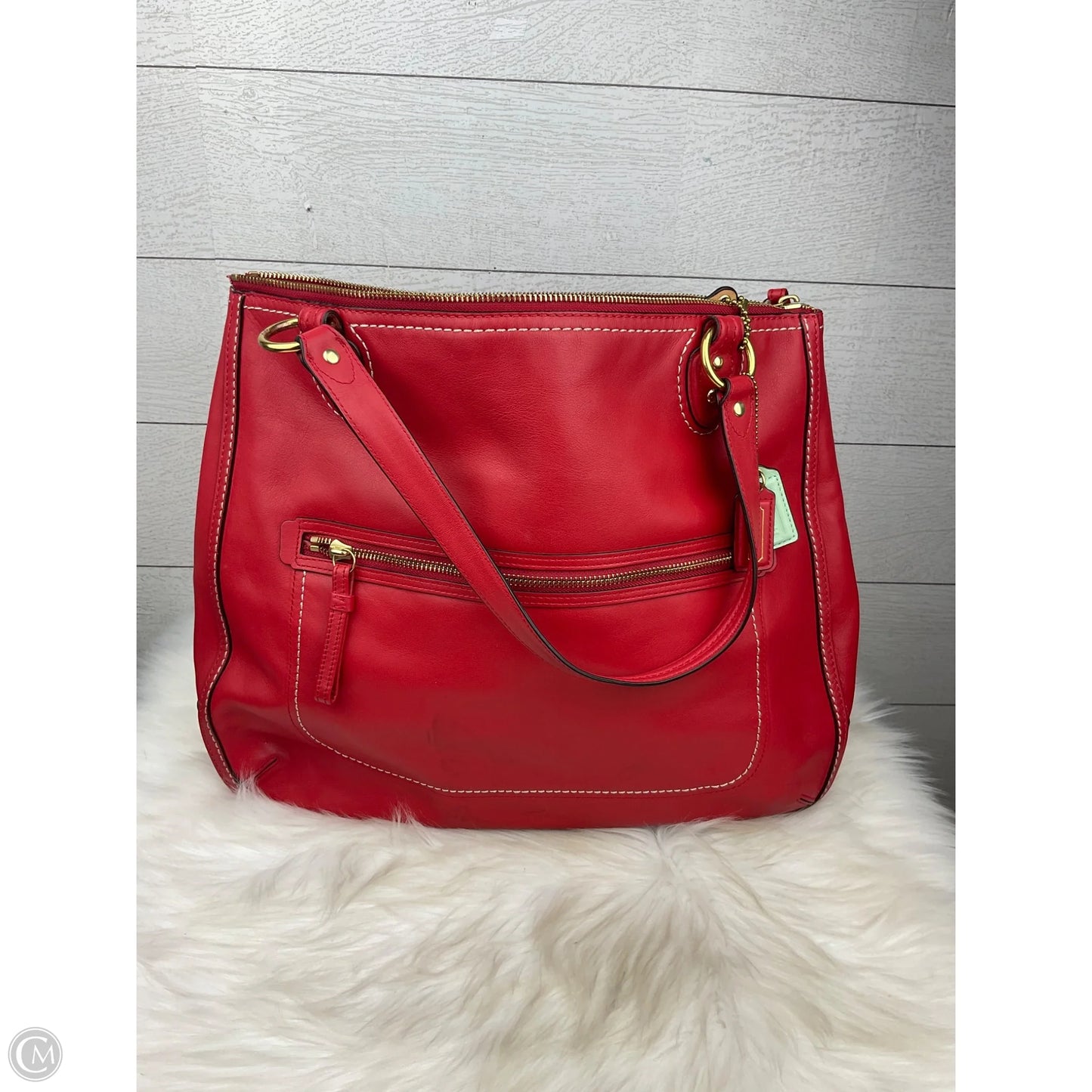 Handbag Designer By Coach, Size: Large