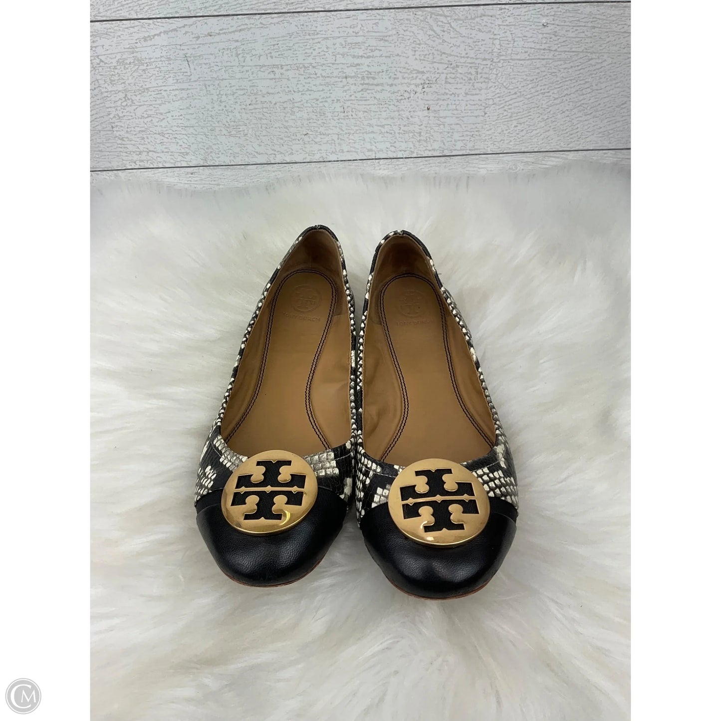 Shoes Designer By Tory Burch In Snakeskin Print, Size: 9