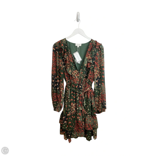 Dress Casual Short By Oddi In Floral Print, Size: M