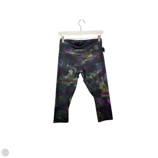 Athletic Leggings Capris By Lululemon In Green & Purple, Size: 10