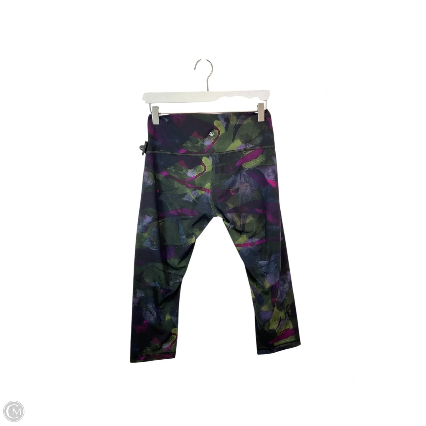 Athletic Leggings Capris By Lululemon In Green & Purple, Size: 10
