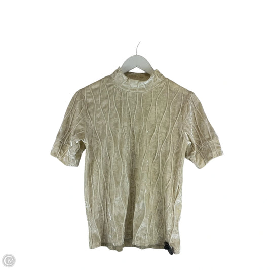 Top Short Sleeve By Thml In Cream, Size: M