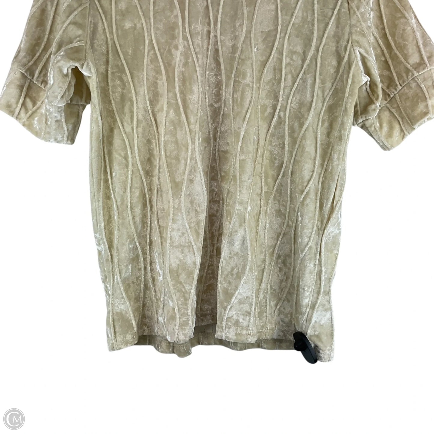 Top Short Sleeve By Thml In Cream, Size: M