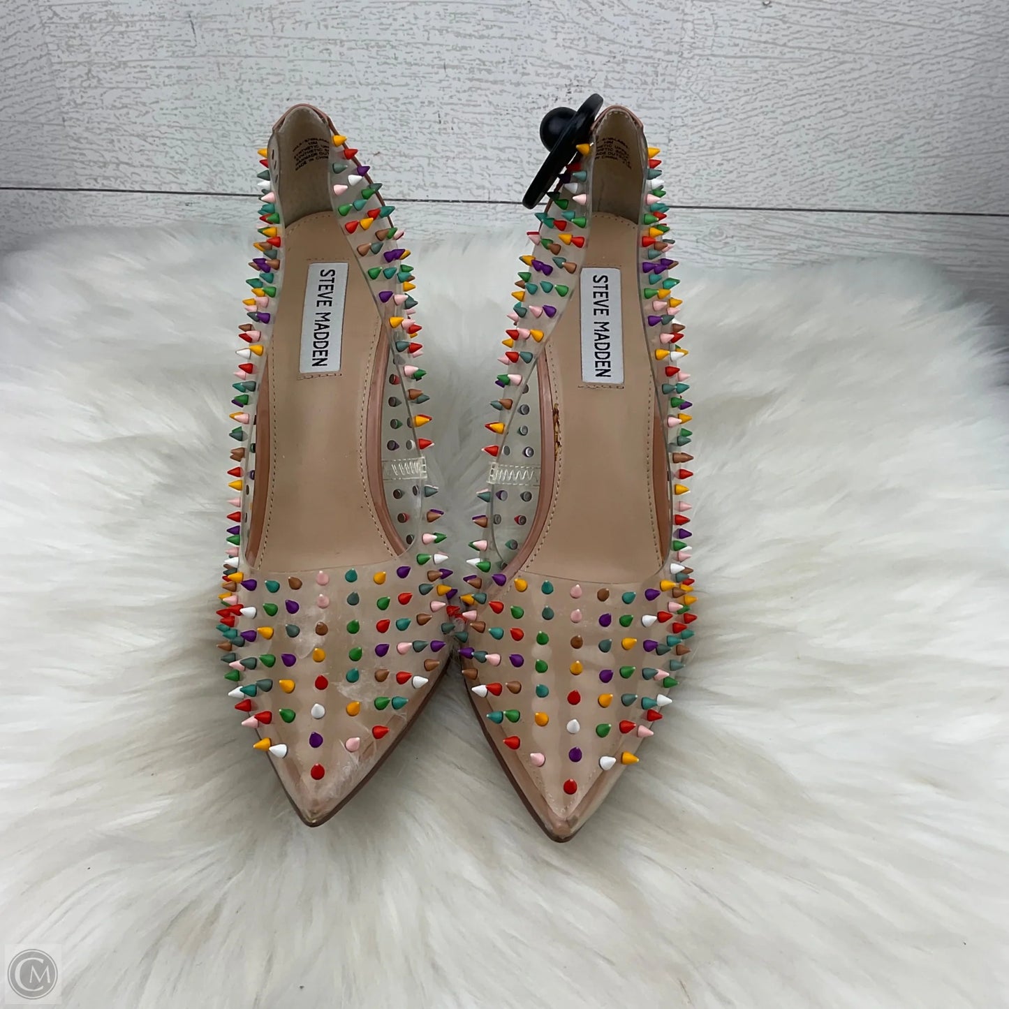 Shoes Heels Stiletto By Steve Madden In Clear, Size: 10