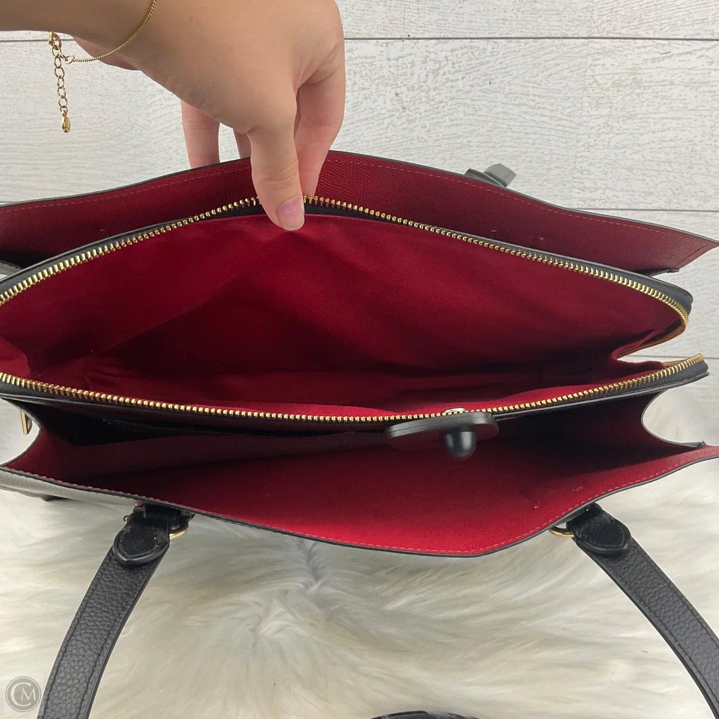 Handbag Designer By Coach, Size: Large