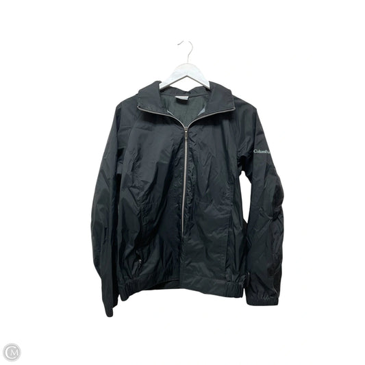 Coat Raincoat By Columbia In Black, Size: M