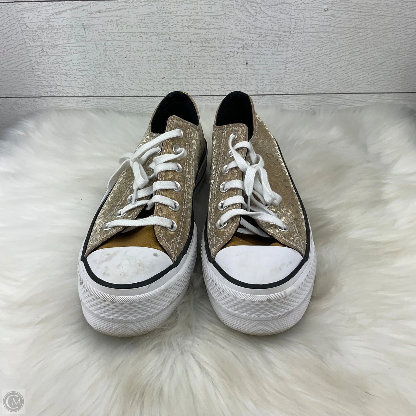Shoes Sneakers By Converse In Gold, Size: 8.5