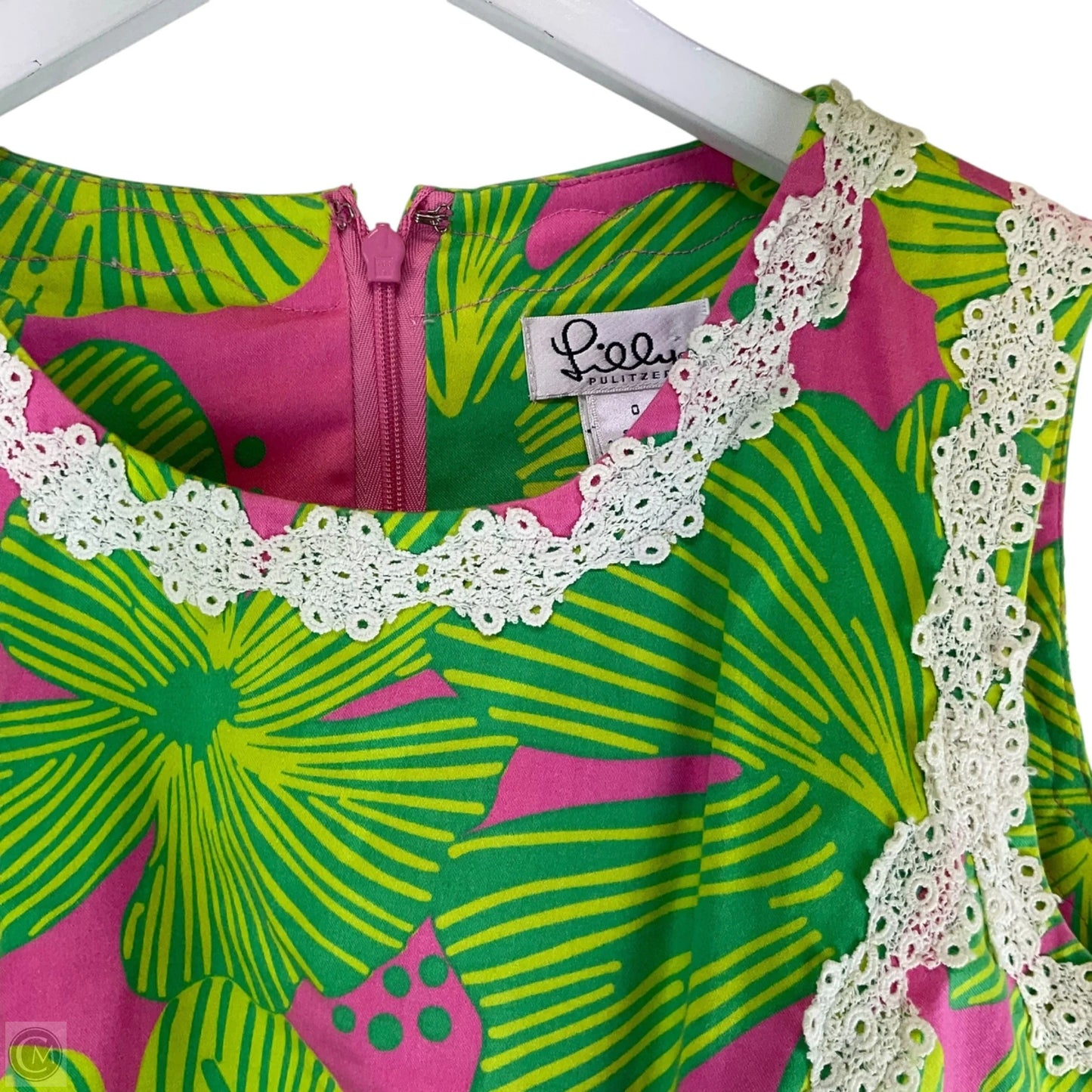 Dress Designer By Lilly Pulitzer In Green, Size: 0