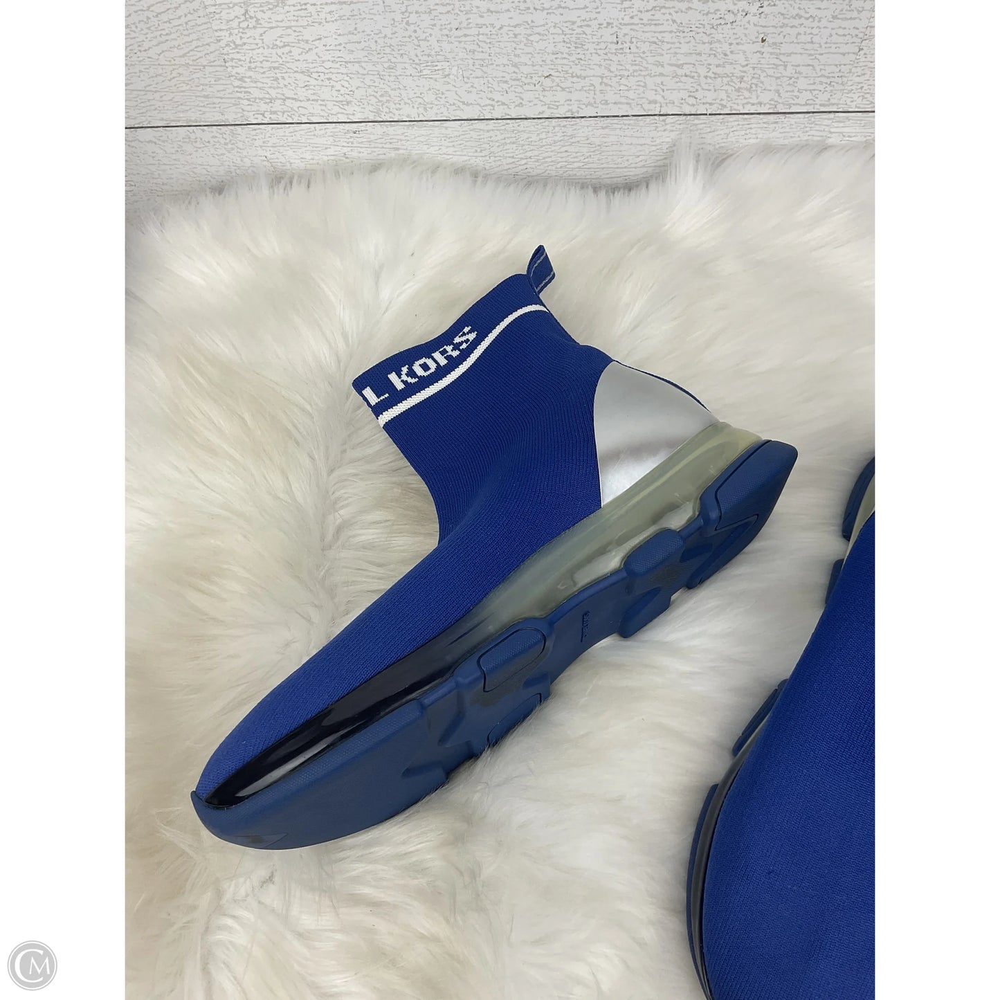 Shoes Designer By Michael Kors In Blue, Size: 9.5