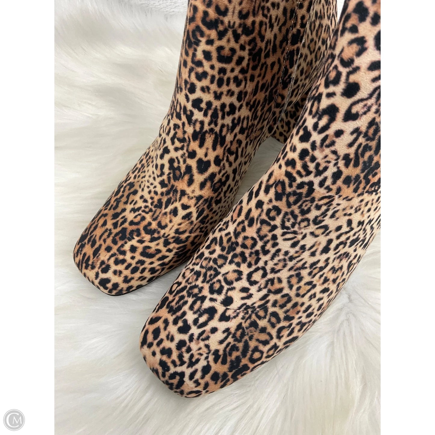 Boots Ankle Heels By Sugar In Animal Print, Size: 9.5