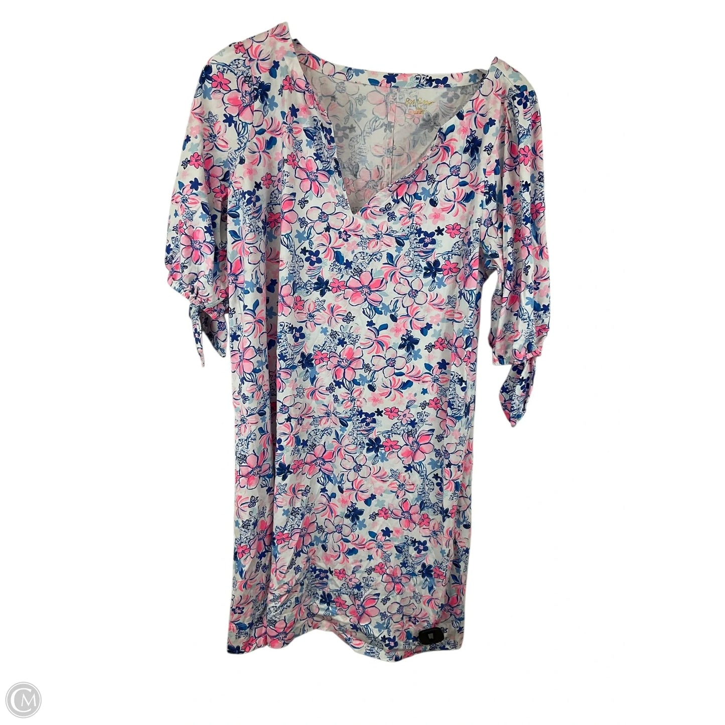 Dress Designer By Lilly Pulitzer In Blue & Pink, Size: Xxl