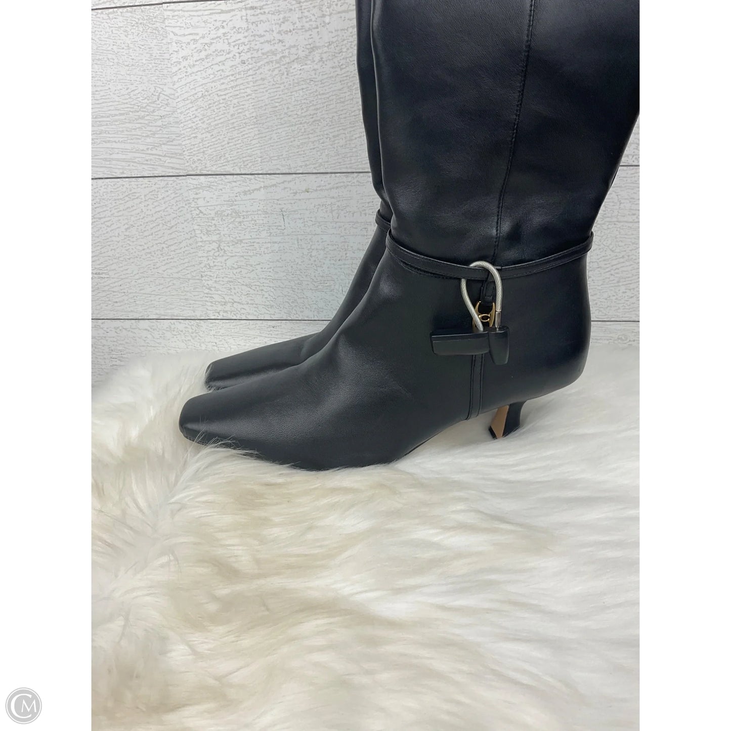 Boots Designer By Coach In Black, Size: 9