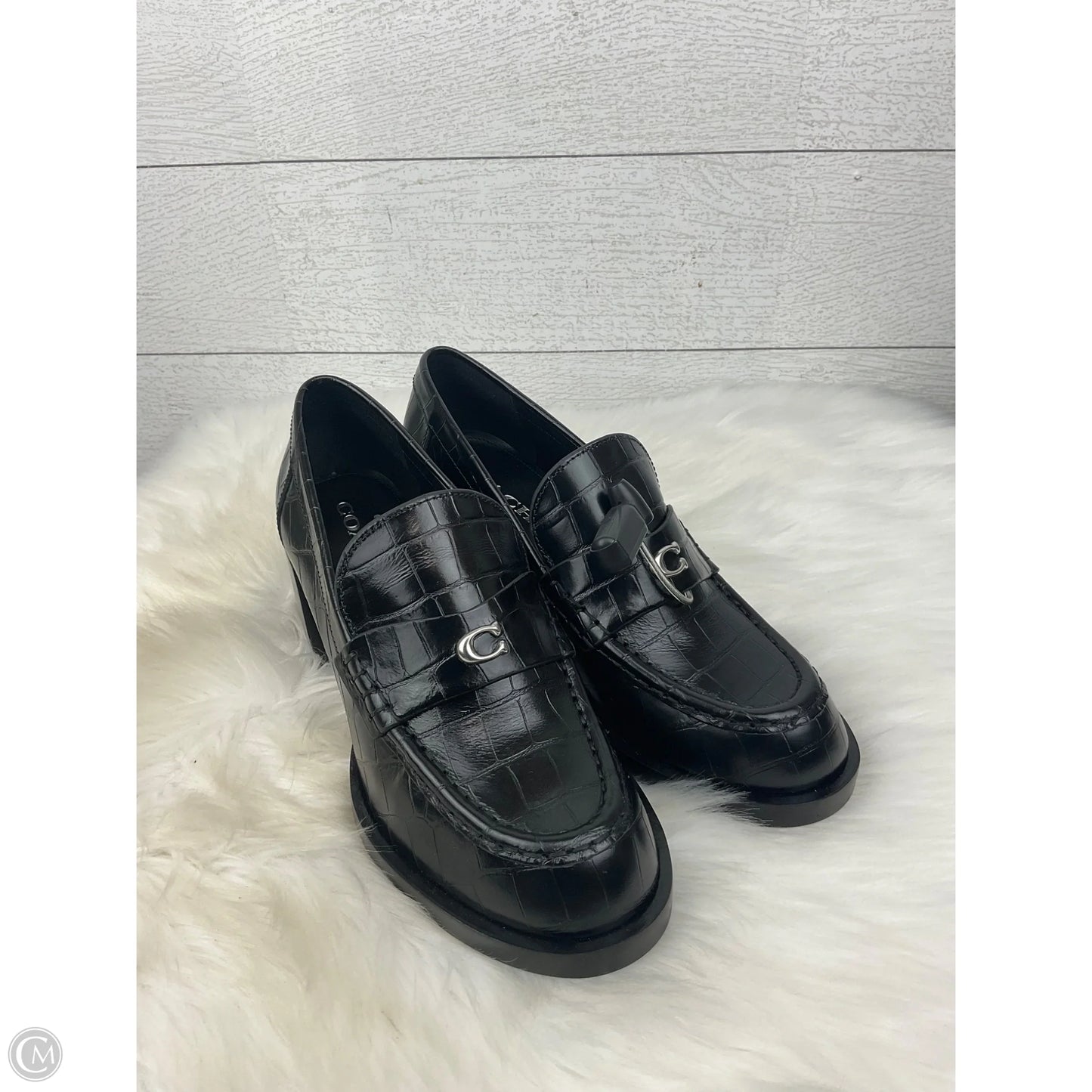 Shoes Designer By Coach In Black, Size: 9